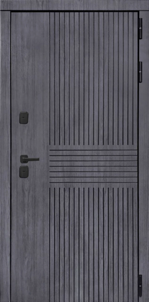 Входная дверь ДвериПРО Берген ФЛ-790 Velutto Grigio DPRO198198 внешняя сторона