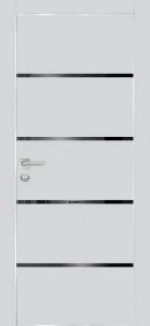 Межкомнатная дверь PX-17  AL кромка с 4-х ст. Сапфир матовый