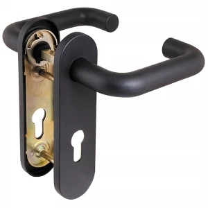 Ручка дверная FP.DH172.0433 NE (B2B)  (8x120) с пружиной BL-24 черный