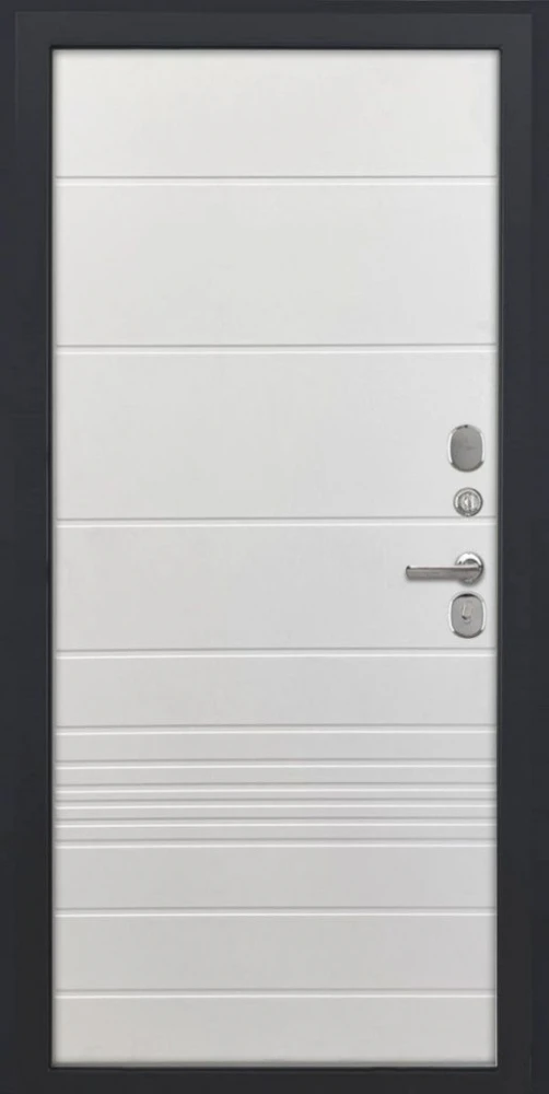 Входная дверь ДвериПРО Термо серебро ФЛ-700 (10мм, Ясень белый) DPRO227684 внутренняя сторона