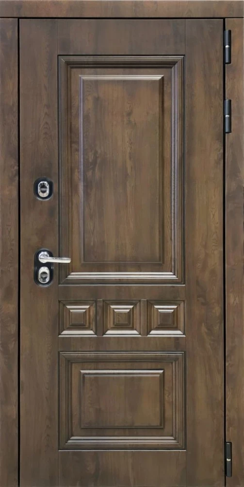 Входная дверь ДвериПРО Аура Алиса (16мм, ПВХ ясень белый, зеркало) DPRO204291 внешняя сторона